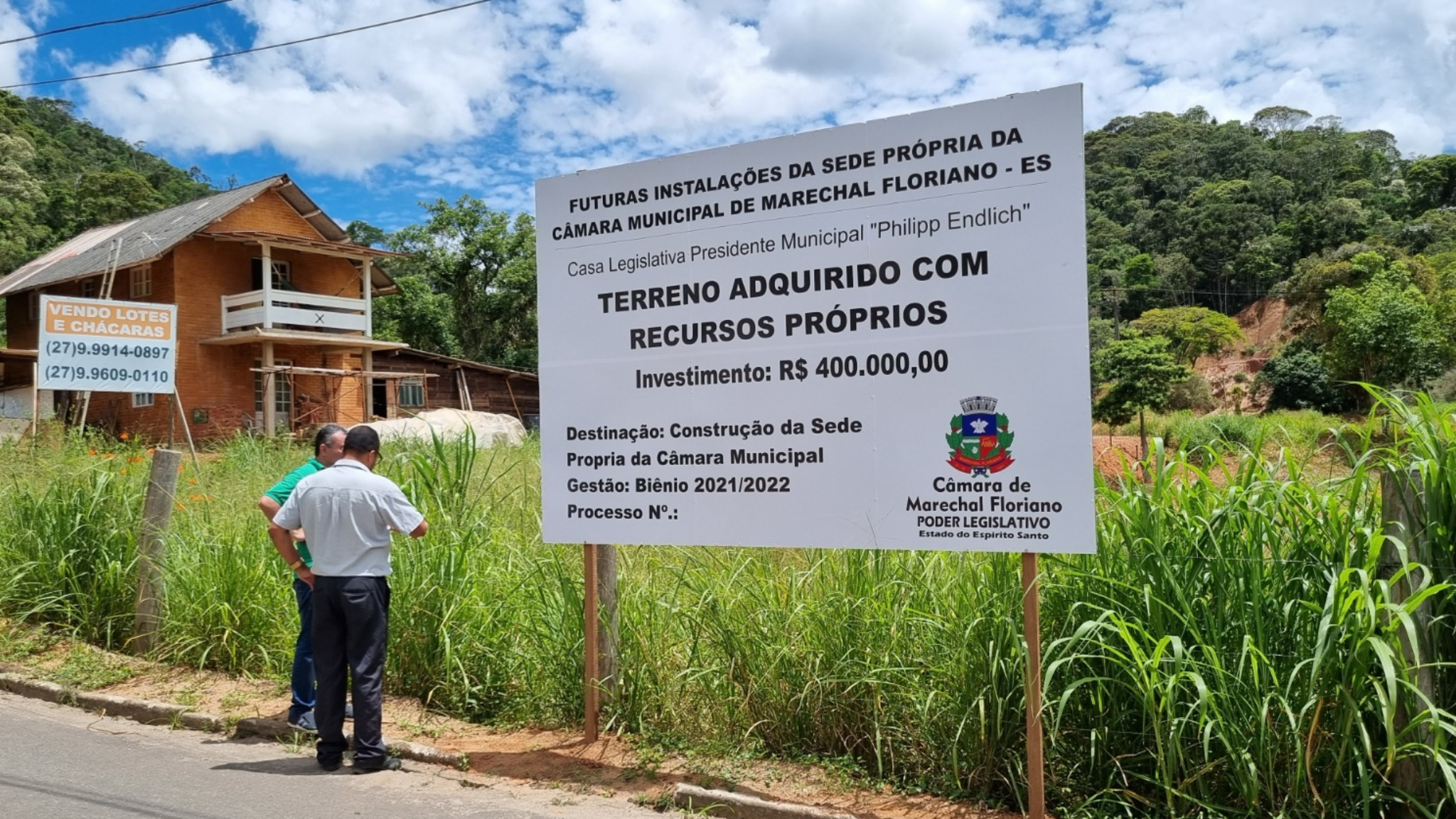 Câmara de Marechal Floriano faz história e compra terreno para a construção da própria sede