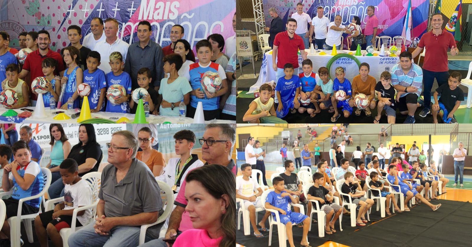 Câmara de Marechal Floriano participa de Solenidade de entregas de materiais esportivos do Projeto Campeões de Futuro.