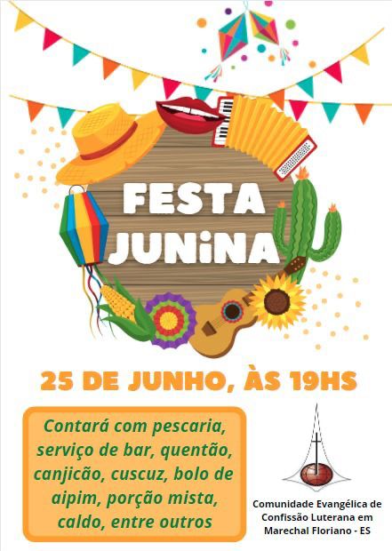 Festa Junina na IECLB em Marechal Floriano