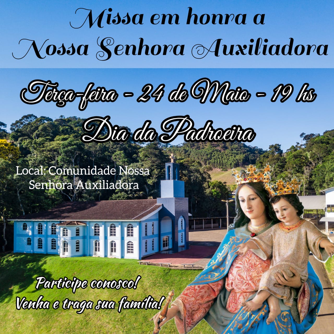 Missa em honra a Nossa Senhora Auxiliadora