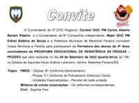 PROERD o programa da Polícia Militar do ES realizará formatura de alunos em Marechal Floriano