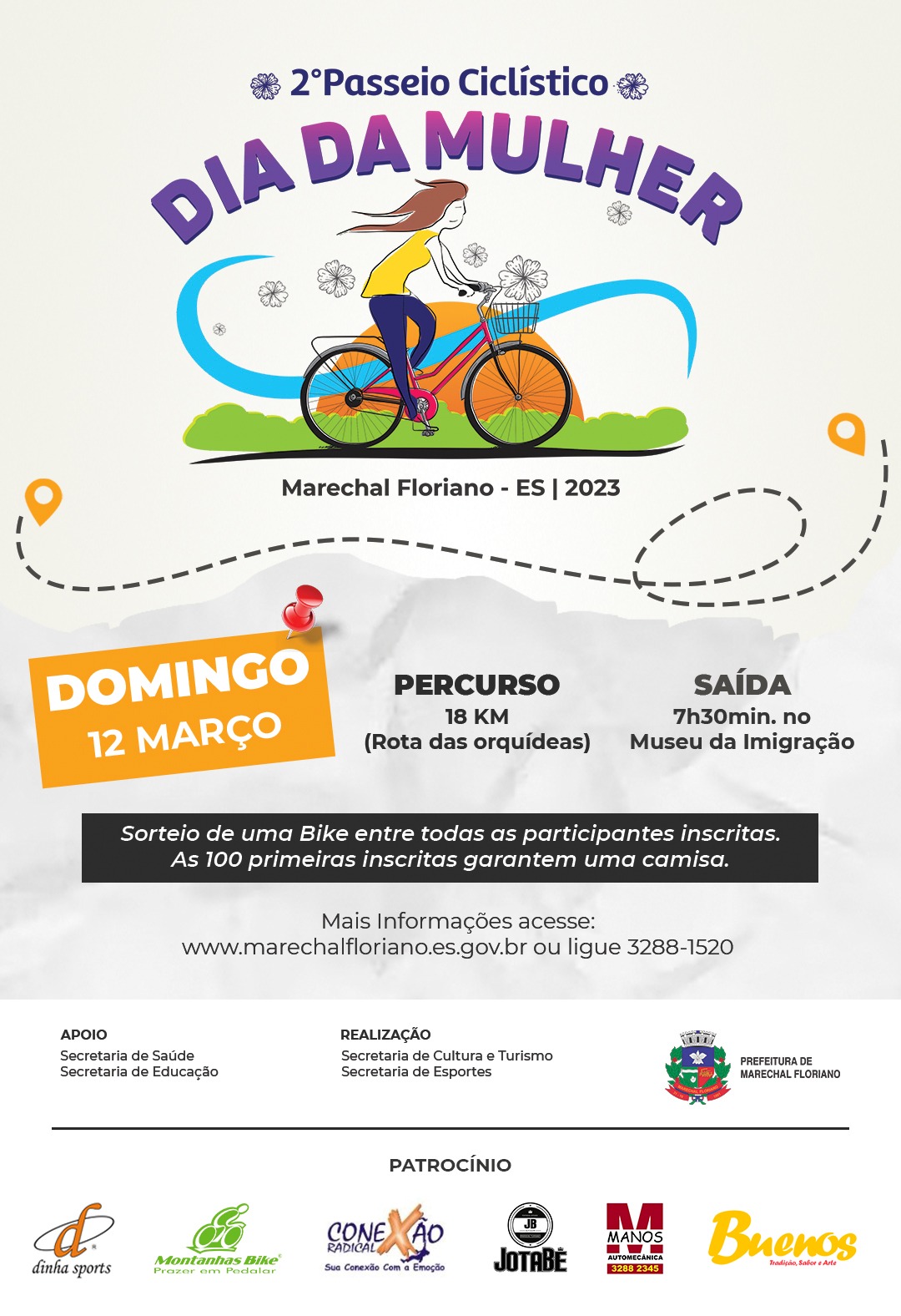 2° Passeio Ciclístico em homenagem ao Dia da Mulher 