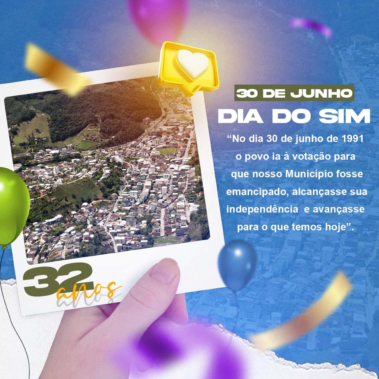 Celebrado em 30 de junho “Dia do Sim” completa 32 anos