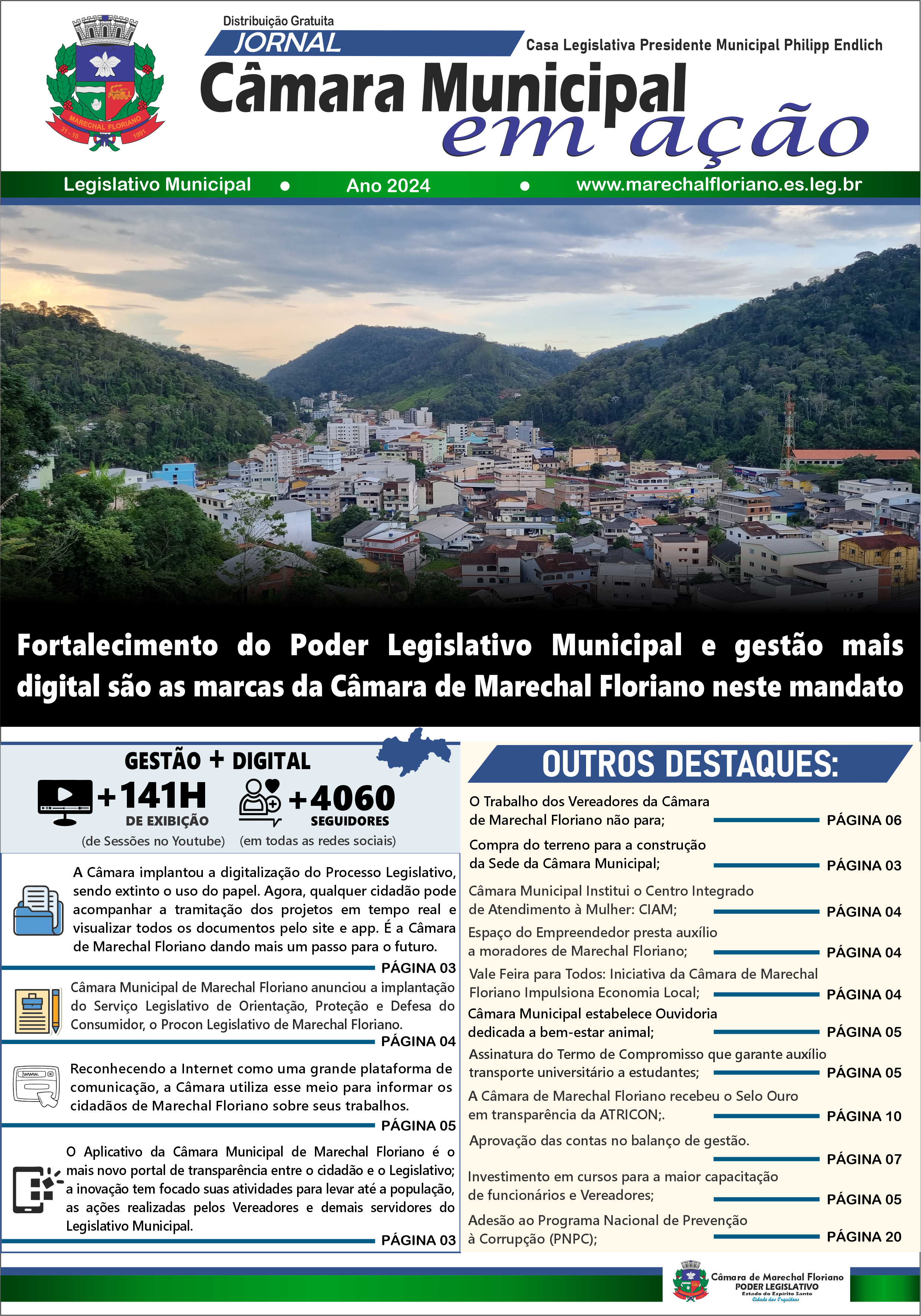 Câmara de Marechal Floriano Lança seu Primeiro Informativo Digital: “Câmara Municipal em Ação”