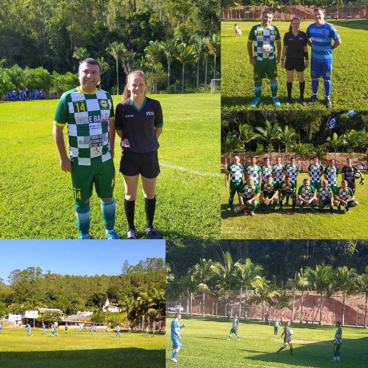 Primeira árbitra da História do Futebol de Marechal Floriano faz sua estreia em jogo Amistoso