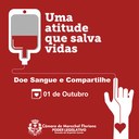 Secretaria de Saúde e o Hemocentro do Espírito Santo irão promover a campanha “Doe Sangue e Compartilhe” em Marechal Floriano